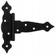 Domax Decorative Triangle Hinge 125mm Black Chests
