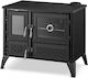 Simge 801 Stella Cast Iron Wood Stove with Oven 9kW Black