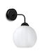 Light Home Μοντέρνο Φωτιστικό Τοίχου με Ντουί E27 Μαύρο