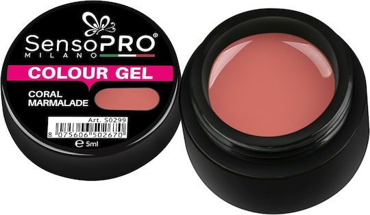 Coral Marmalade Colored Uv Gel 5ml Sensopro Milano