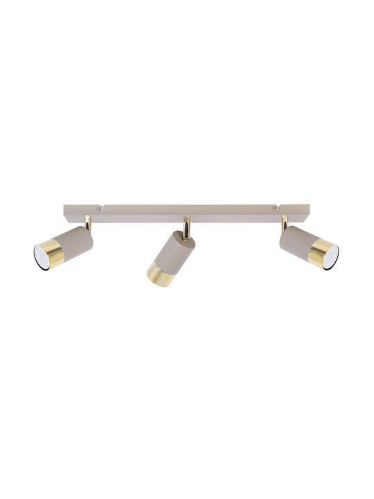 Light Home Decken- und Wandleuchte mit GU10 Lampenbirnensockel in Goldfarbe