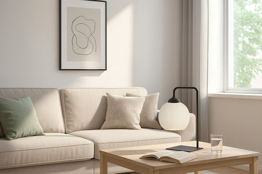 Light Home Πορτατίφ για Ντουί E27 με Μαύρο Καπέλο και Βάση