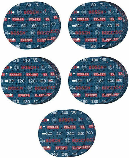 Bosch Bosch Schleifpapier Exzenterschleifer Blatt K60 / K80 / K120 / K180 / K240 150x150mm Set 55 Stück