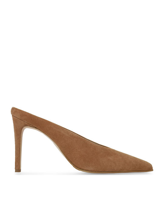 Tsakiris Mallas Suede Mules With High Heel In T...