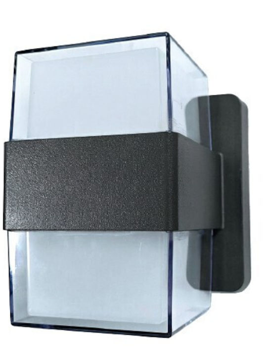 Inlight Wandmontiertes Außenbeleuchtung LED 8W mit Einstellbares Weiß Licht 12x12x14cm