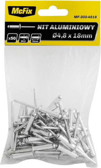 McFix Πριτσίνια Αλουμινίου M4x8mm 1000τμχ