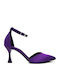 Heels with Strap Purple