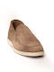 Suede Ανδρικά Loafers σε Καφέ Χρώμα