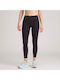 Lauf Damen Leggings Hohe Taille Schwarz