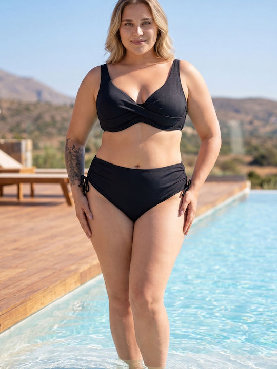 Women's Bikini J3109 Set Bikini with Light Padding Black