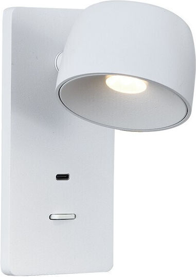 VK Lighting Φωτιστικό Τοίχου με Ενσωματωμένο LED και Θερμό Λευκό Φως