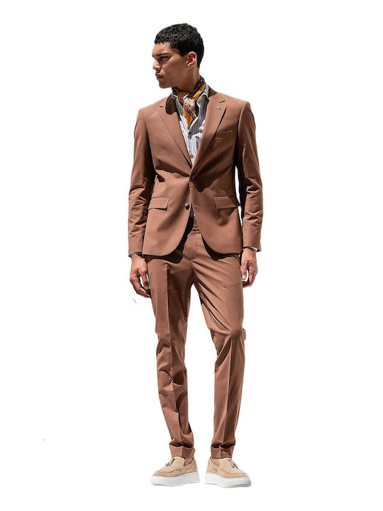 Vittorio Artist Men's Suit Brown