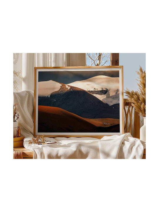 Poster Mountain Pst25134 40cm X 50cm Brown Wood...
