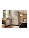 Almera Double Door Wardrobe Cashmere 90x52x185cm