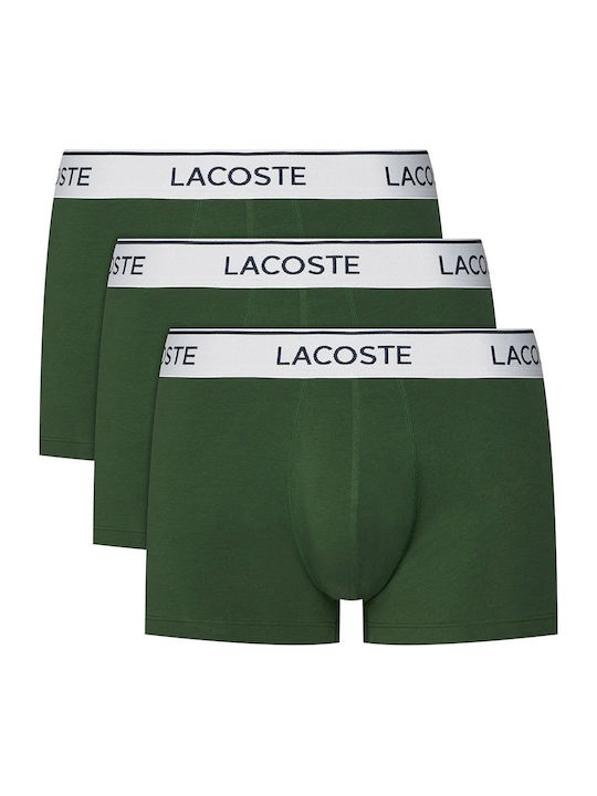 Lacoste Herren Boxershorts Grün 3er Pack