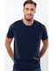 Cotton Point Ανδρικό Διαφημιστικό T-shirt Κοντομάνικο Σκούρο Μπλε