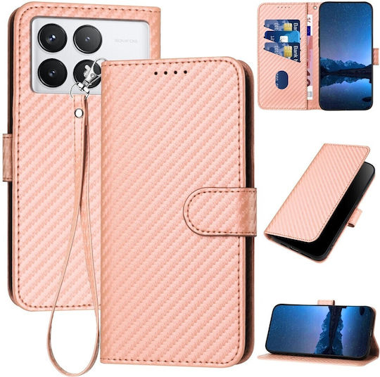 Book Tempered Glass Ροζ (Poco X6 Pro)