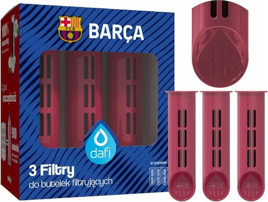 Dafi Filtru de Apă de Schimb pentru Sticlă din Carbon Activat FC Barcelona 3 Bucăți