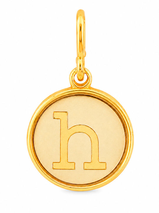 Alex and Ani Charm Monogramă Placat cu Aur
