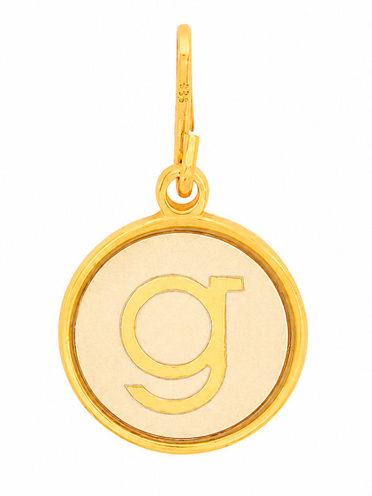Alex and Ani Charm Monogramă Placat cu Aur