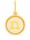 Alex and Ani Charm Monogramă Placat cu Aur