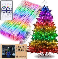 200 Λαμπάκια LED 20μ. RGB USB σε Σειρά