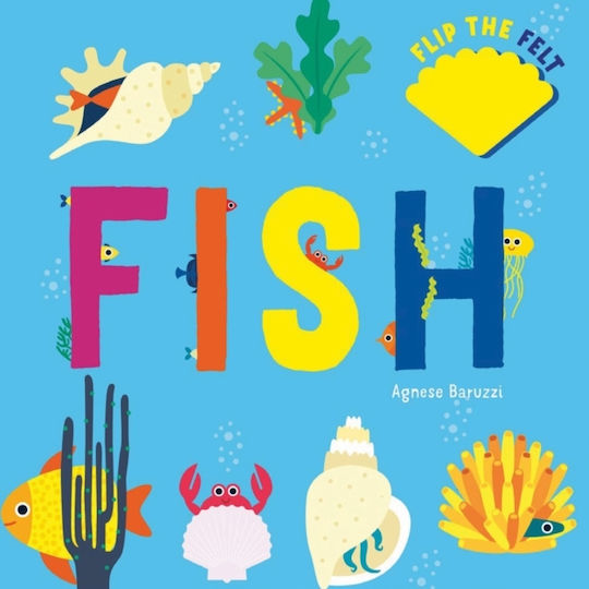Fish: Flip The Felt - White Star - Board Book