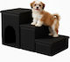 Relaxdays Dog Car Steps Black