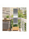 vidaXL Silver Garden Decoration made of Stainless Steel 32x1.7x140cm