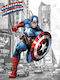 Poster Comic Captain America Cm004 40cm X 50cm