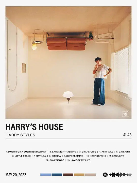 Music Poster Harry's House Ms054 40cm X 50cm Br...
