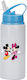 Kinder Trinkflasche Mickey Mouse 600ml Weiß Blau Deckel
