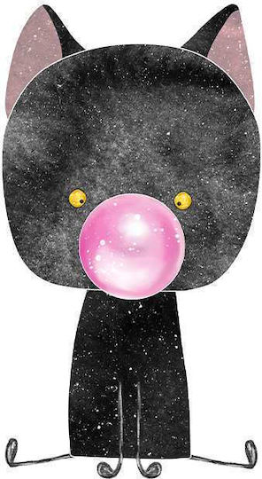 Παιδική Αφίσα Little Black Cat 50x40εκ.