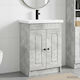 vidaXL Vanity Unit with Washbasin M78.5xW37.5xH81cm Concrete Grey