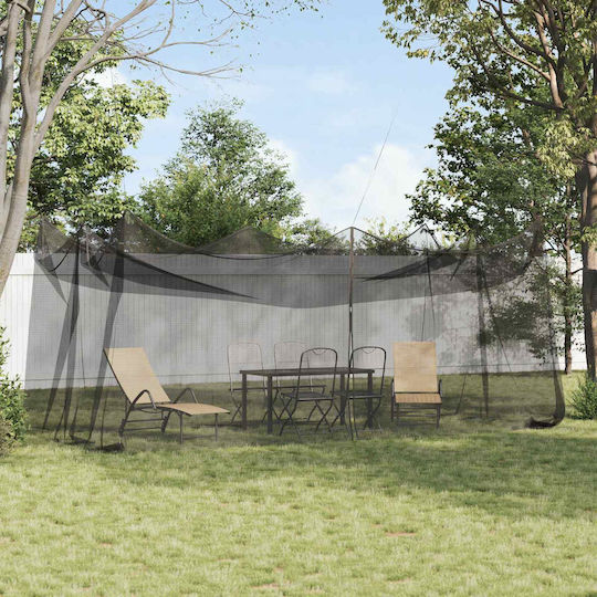 vidaxl Garden Mosquito Nest 156 Mesh Black 3 x 6 x 2.5 m Polyester