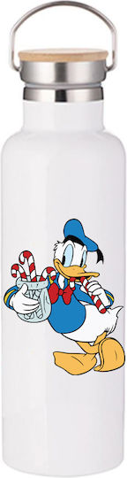 Sticlă Termos Mickey Mouse 750ml Bambus Alb