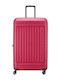 Delsey Lutece Se Large Hard Travel Suitcase Magenta Height 79cm