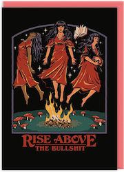 Картичка Поздравителна Rise Above Bullshit By Steven Rhodes Ohh Deer