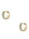 Oxette Earrings Hoops Gold Plated with Turquoise Stones