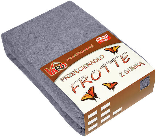 Karo Protecție Pentru Saltea King Size Echipată Gri 200x220 cm