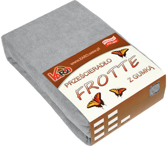 Karo Protecție Pentru Saltea King Size Echipată Gri 200x220 cm