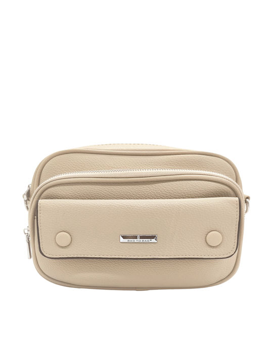 Gift-Me Fabric Women's Shoulder Bag Beige