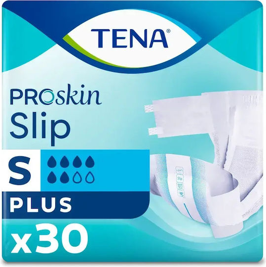 Tena Proskin Slip Plus Πάνες Ακράτειας Small σε Γκρι Χρώμα 30τμχ