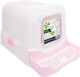 M-Pets Cat Toilet Closed Pink L69 x W42 x H41cm