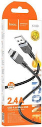 Hoco Regular USB 2.0 σε micro USB 1m Μαύρο Hoco Regular USB 2.0 σε micro USB 1m Μαύρο