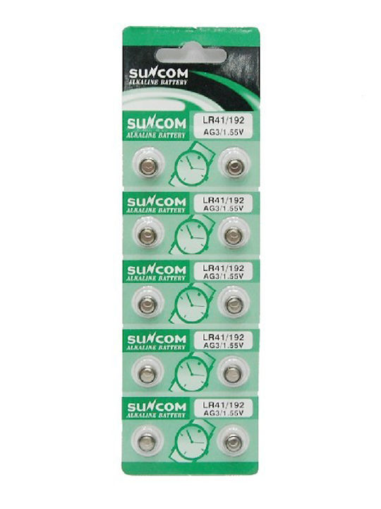 Алкални Батерии за Часовници LR41 1.55V 10 броя