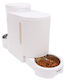 M-Pets Automatic Stainless Steel Food & Water Bowl for Dog & Cat 6l in White Color