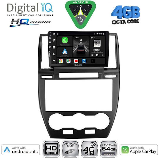 Digital IQ Ηχοσύστημα Αυτοκινήτου για Land Rover Freelander 2006-2014 (Bluetooth/USB/WiFi/GPS/Apple-Carplay/Android-Auto) με Οθόνη Αφής 9"
