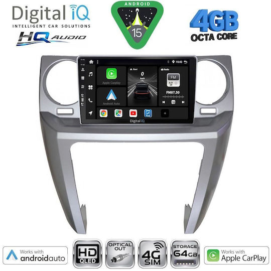 Digital IQ Car Audio System for Land Rover Discovery 2004-2009 Bluetooth USB WiFi GPS Apple CarPlay Android Auto with 9" Touch Screen