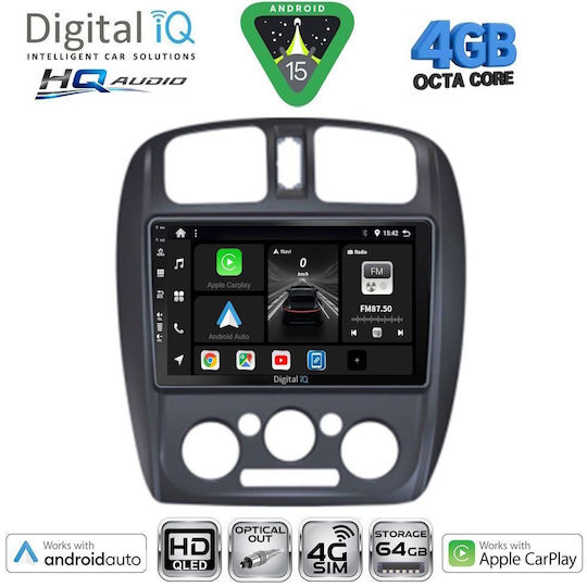 Digital IQ Ηχοσύστημα Αυτοκινήτου για Mazda 323 1998-2004 (Bluetooth/USB/WiFi/GPS/Apple-Carplay/Android-Auto) με Οθόνη Αφής 9"